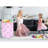 Round  Valentine's Day Laundry Clothes Hamper Laundry Basket With Handles,Storage Organizer Bins Laundry Gift Basket For Room, Bedroom Decor
