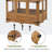 4' W X 3.23' D Wooden Polycarbonate Greenhouse With Adjustable Shelves And Roof Vent & Roof Vent-121528842