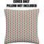 Indoor / Outdoor Ikat White Square Throw Pillow Cover-1617319791
