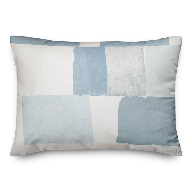 Housse et insert de coussin d'extérieur , Bleu