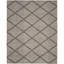 Tapis noir à motif géométrique tissé à plat à la main Abberton-311346575