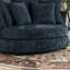 Fauteuil demi-tonneau avec housse 54,9 ", fauteuil surdimensionné moderne avec coussins-757516421