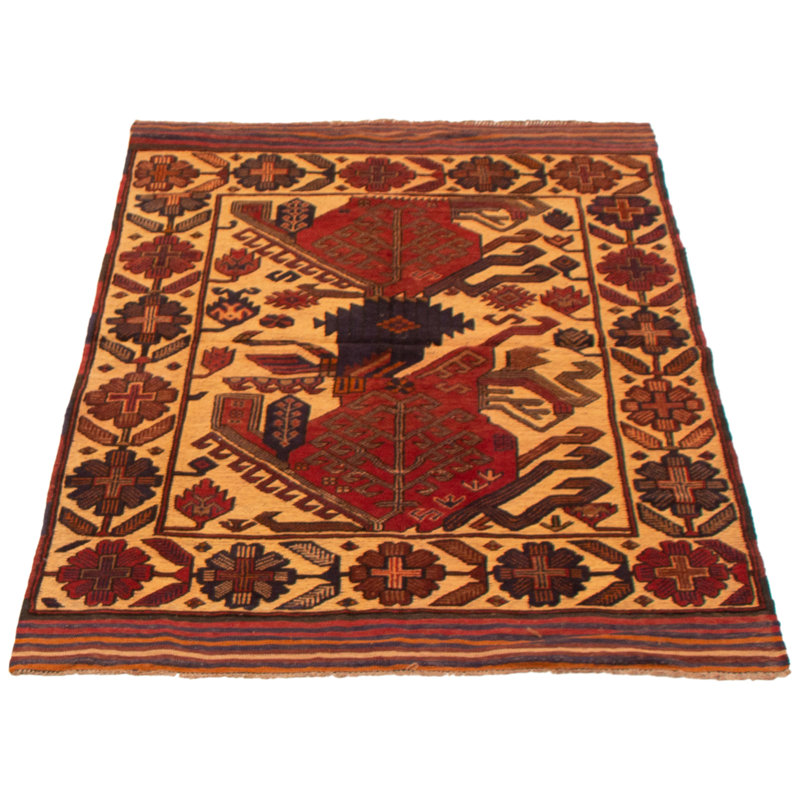 Tapis brun clair 3 pi 11 po x 5 pi 9 po Miruna