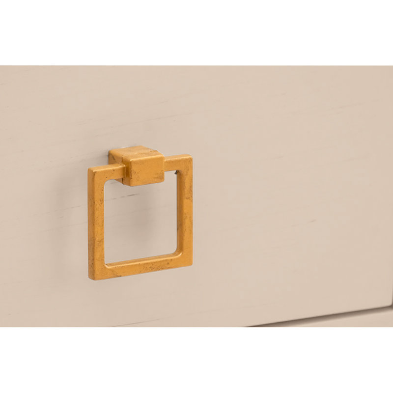 Jackson 3-Drawers Cabinet In Antique White, Antique Gray