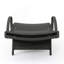 Chaise longue en osier PE avec accoudoirs