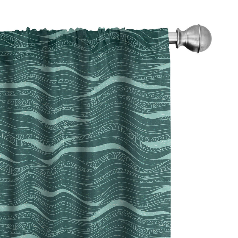 Semi Sheer Curtain Pair, 28" W x 63" L