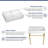 31.5" L x 16.3"W Wallmount Ceramic Sink Rectangular Console Bathroom Sink with Overflow and Bracket Base-62319280