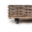 Wicker Rattan Wheeled Log Basket-487045968