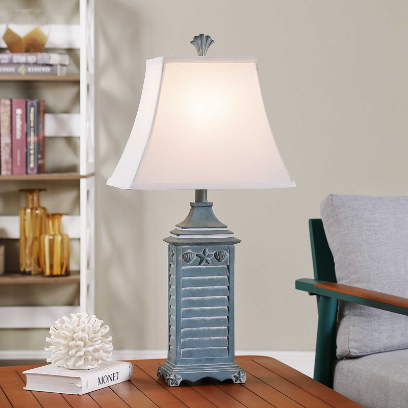 Lampe de table 29,5 po Cabersham, Bleu