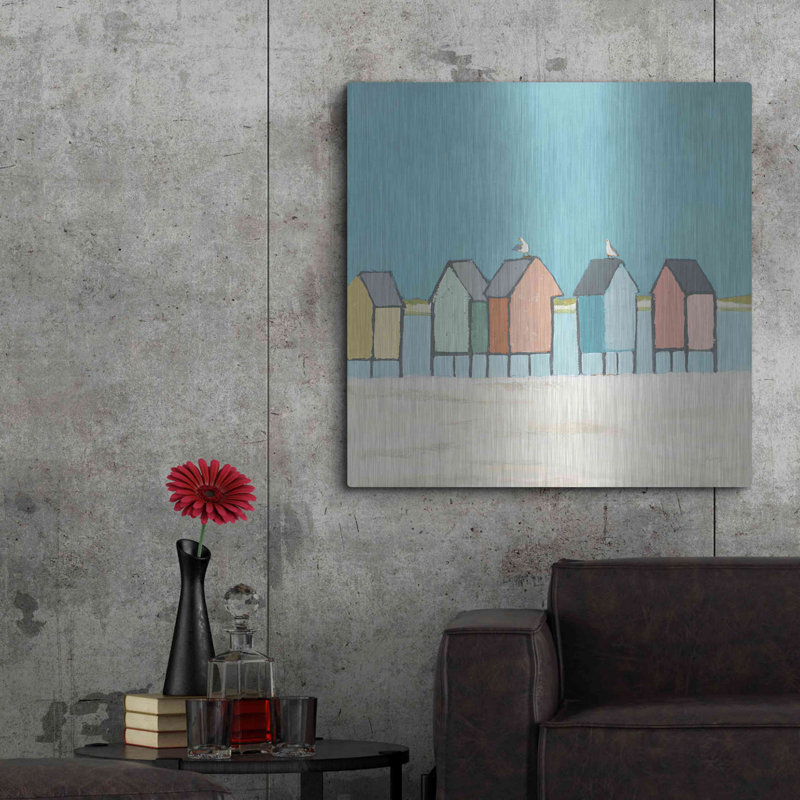 «Cabanas II Pastel» par Phyllis Adams, H 36 po x l 36 po