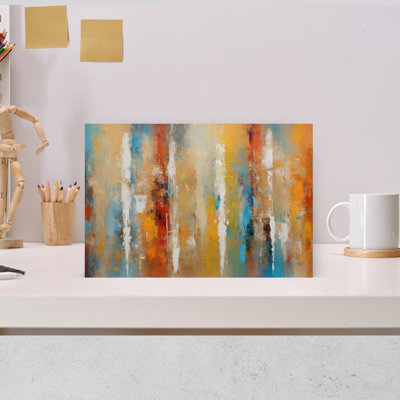 Sunfire, art mural abstrait contemporain