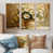Toile naturelle avec cadre flottant