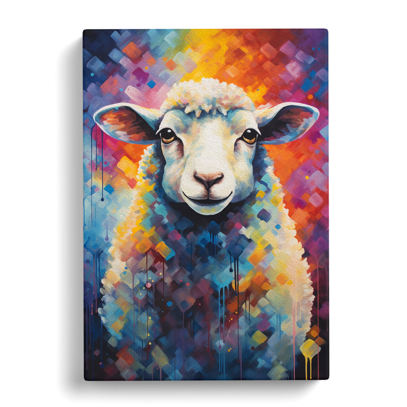Sheep Futurism - No Frame Print, 60cm H x 40cm W x 3cm D