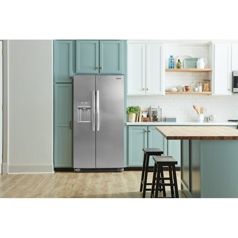 Frigidaire 36" Stainless Steel Side-by-Side Refrigerator with Ice Maker