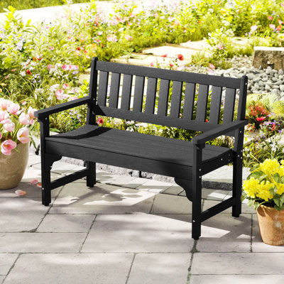 Lumina 47.8 High Density HDPE Outdoor Bench by Lark Manor