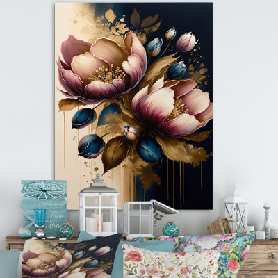 «Pink and Dark Mauve Tulips II», reproduction sur toile