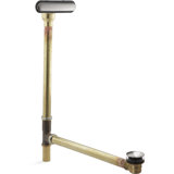 Clearflo Slotted 1.5" Leg Tub Drain With Overflow