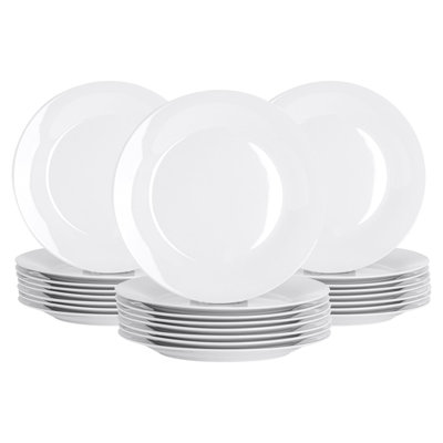 Argon Tableware - Classic Dinner Plates - 27cm - White