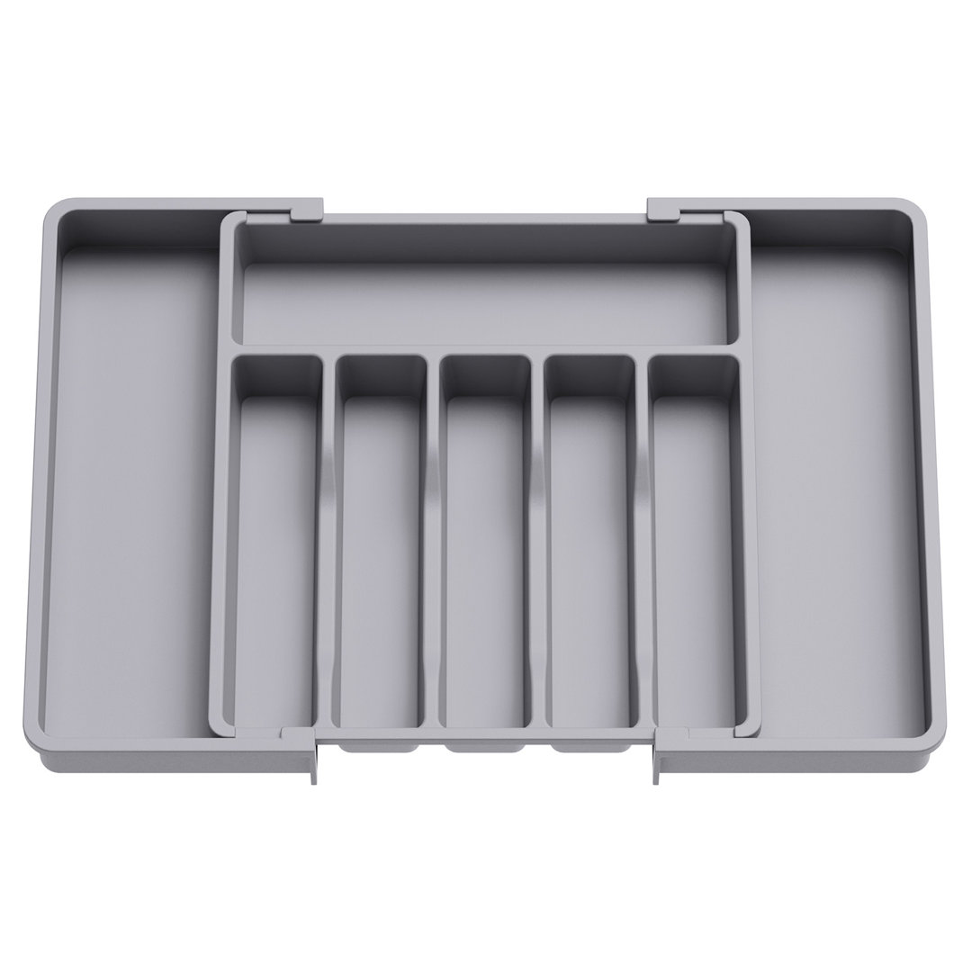 Cutlery Drawer Organiser Large, Extendable Cutlery Tray,8 Compartment, Kitchen Drawer Organiser Utensil Spoons Forks Knives