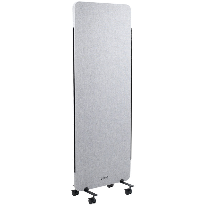 Cloison de bureau mobile sur roulettes 24 po x 66 po VIVO