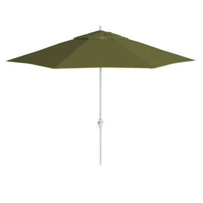 Parasol de patio blanc mat 11 pieds