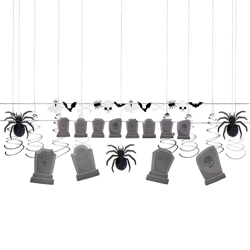 Fun Fun Bulk 17 pièces Trousse de décoration d'Halloween