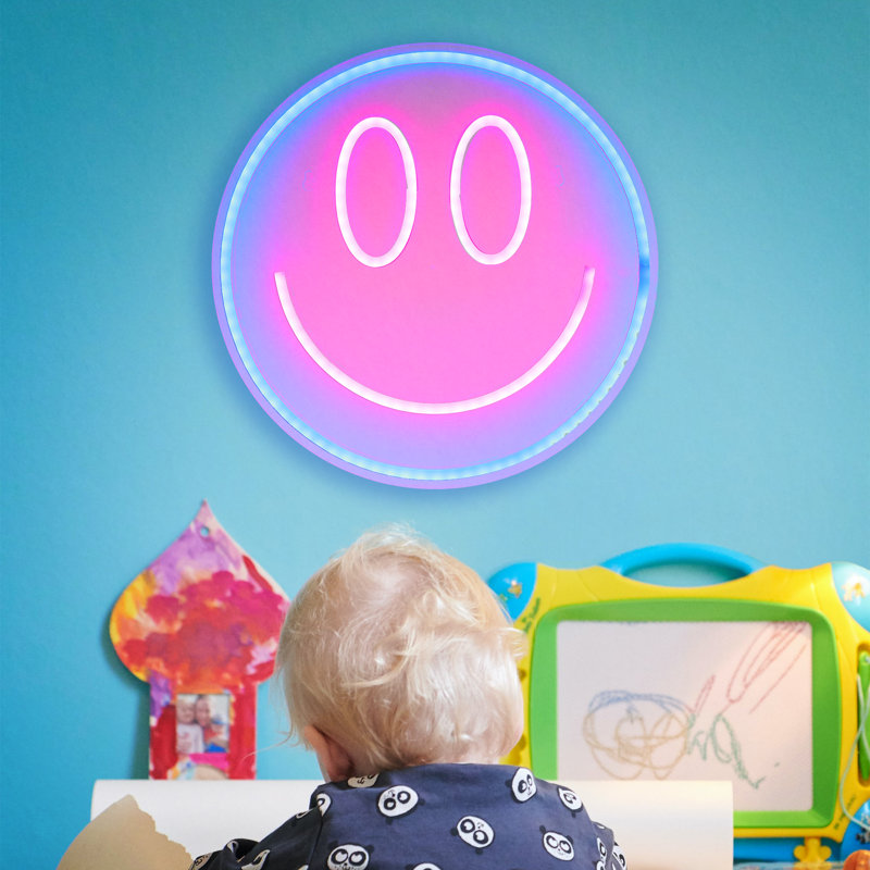 Enseigne lumineuse DEL 13 po Smiley Face