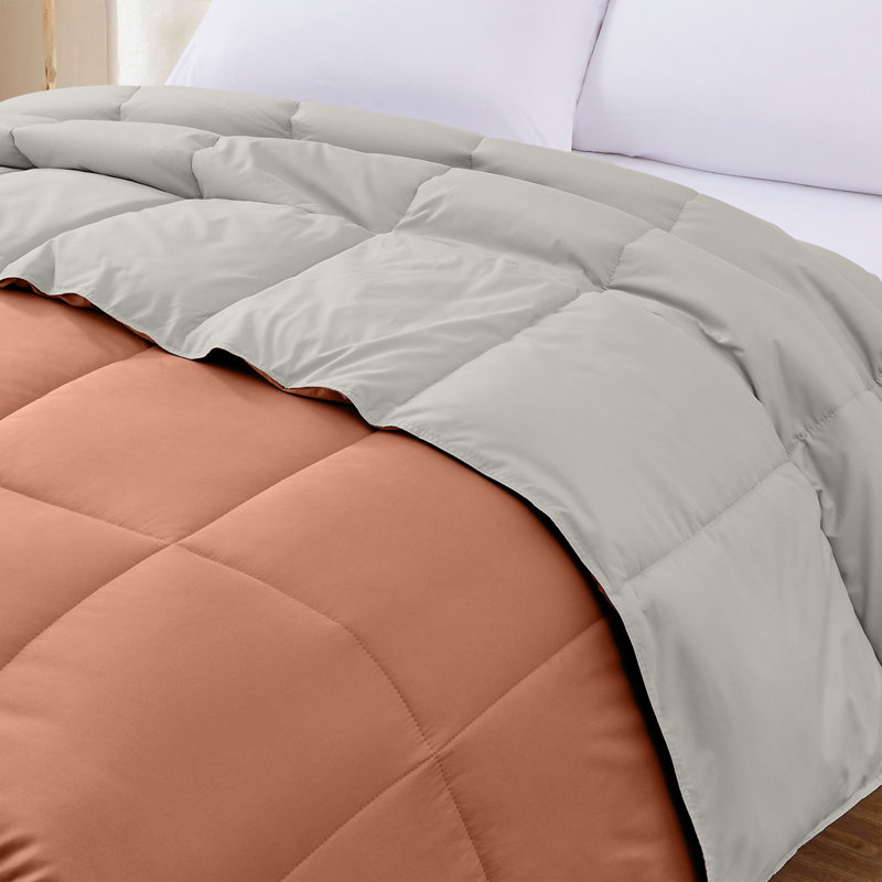 Modern Threads Sanctuary by PCT Down Alternative Microfiber Quilted Reversible Comforter & Duvet Insert - Soft, Comfortable Alternative to Goose Down - Bedding for All Seasons