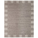 Herrick Hand Woven Wool Area Rug in Brown