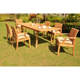 Jauss Outdoor 13 - Piece Teak Dining Set