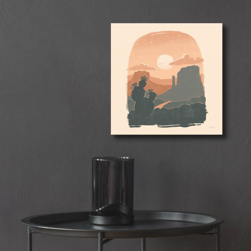 «Desert 1 Sq» par Janelle Penner, art mural en verre acrylique, H 12 po x l 12 po x P 0,13 po