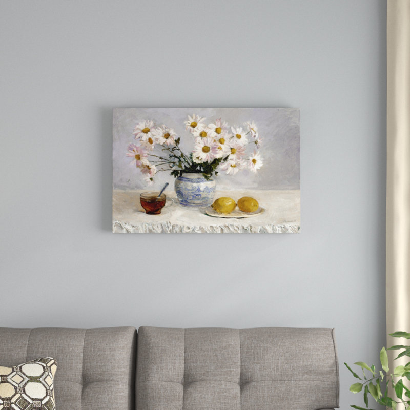 On FAP A Cup of Tea, peinture sur toile, H 20 po x l 30 po