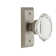 Studio Plate with Oval Clear Crystal Door Knob