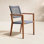 Fleur Wood Premium All-Weather Wicker Outdoor Stacking Dining Armchair