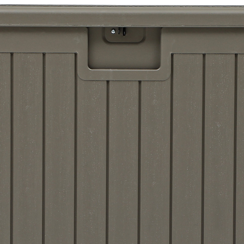 Balconera 180 Gallon Resin Water Resistant Deck Box, Light Brown