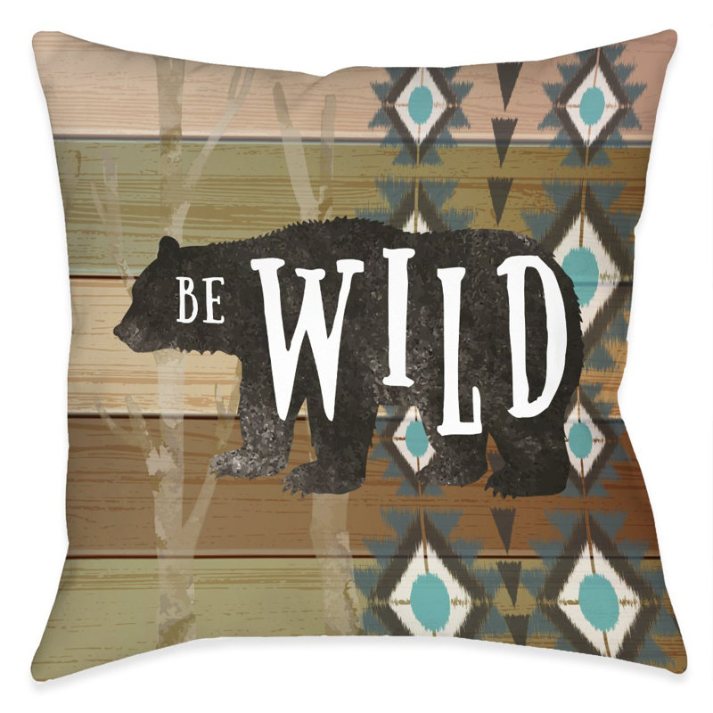 Coussin décoratif Be Wild par Laural Home, Oui