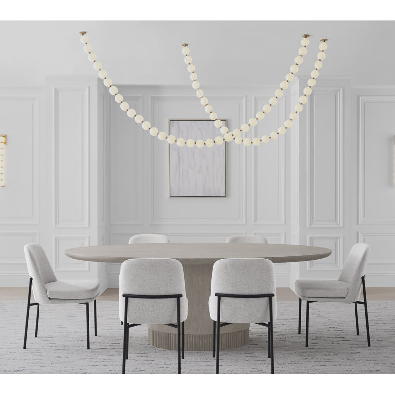 Perle 240 Chandelier, Hand Rubbed Antique Brass, 2700K