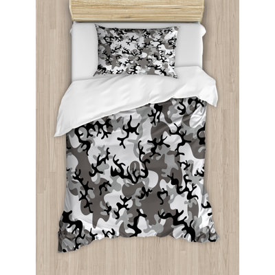 Camo Modern & Contemporary Polyester Camouflage Duvet Cover