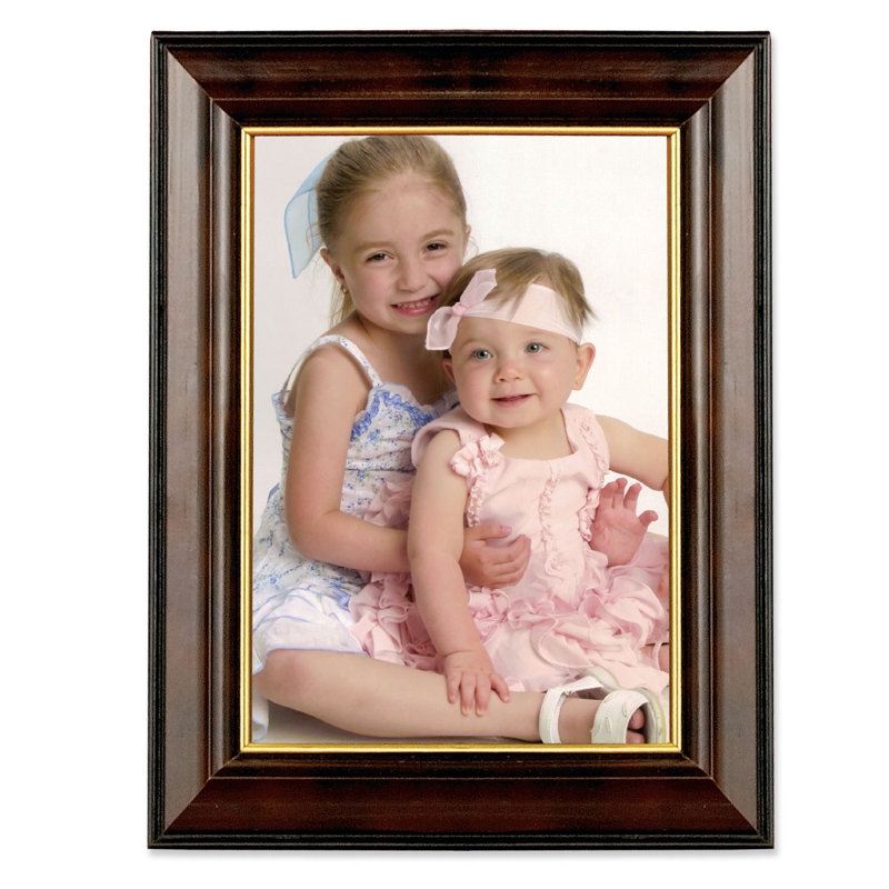 Cadre photo en bois traditionnel, 5 po x 7 po