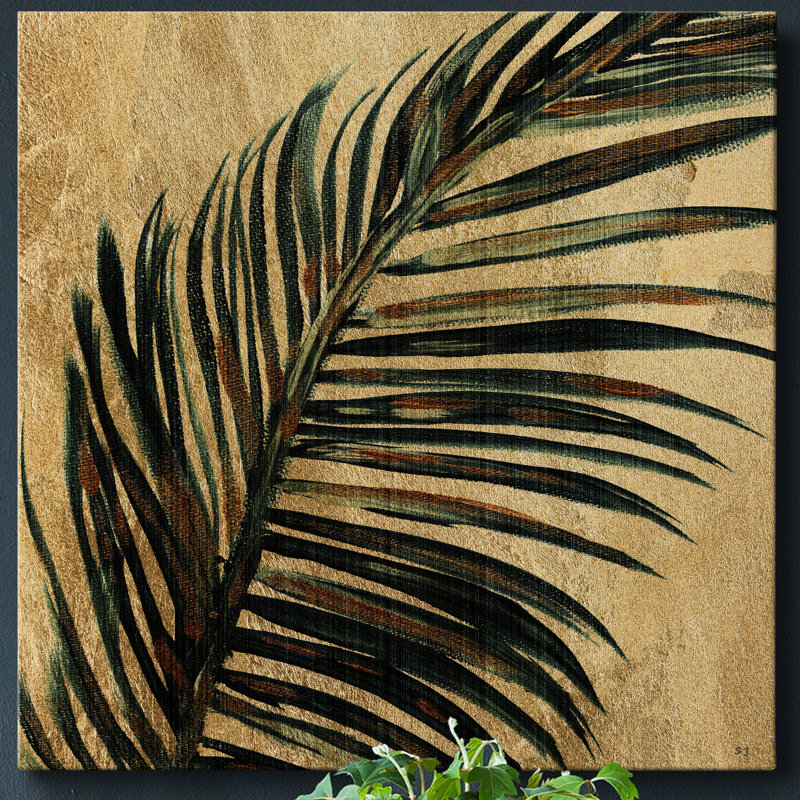 «Lush Palm I», reproduction sur toile tendue, H 40 po x l 40 po x P 1 po