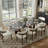 Modern Rectangular Sintered Stone Dining Table With Double Pedestal Base-554995491-554995517