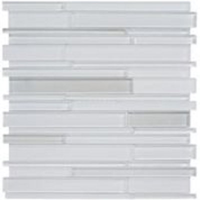 Carrelage mural linéaire en verre 12 po x 13 po Simply
