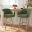Tabourets de bar pivotants en chenille avec accoudoirs-2048631171