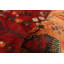 Tapis de couloir en tapis décoratif laine rouge anatolian rouge/cuivre de conception unique 3 pi 11 po x 9 pi 2 po noué à la main