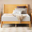 Ensemble de chambre à coucher en bois massif 3 pièces, avec cadre de lit double et 2 tables de chevet, naturel-1577212441-1577212439