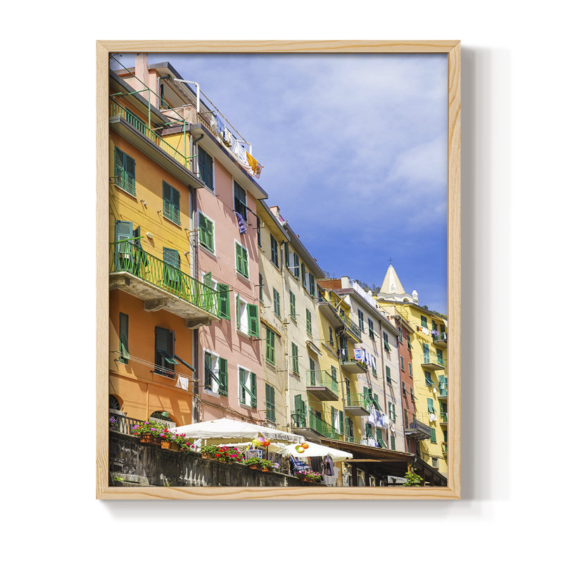 Cinque Terre Framed Print - Solid Wood