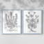 Reproduction encadrée V-Premium de B & W Plant - prêt à être accroché - aucun clou requis - aucun clou requis-1747869556-1747869562