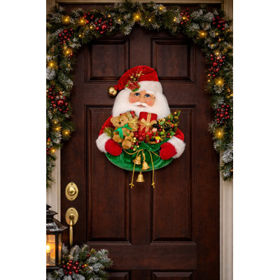 Santa  Head with Gift Bag