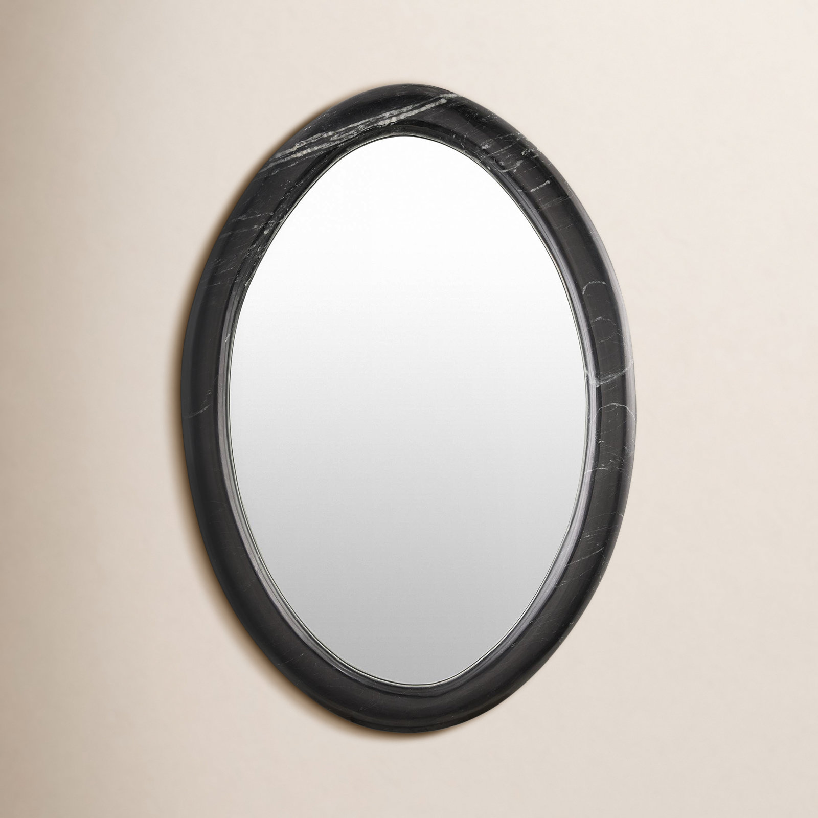Christie Accent Mirror, 28.5" x 37", Black