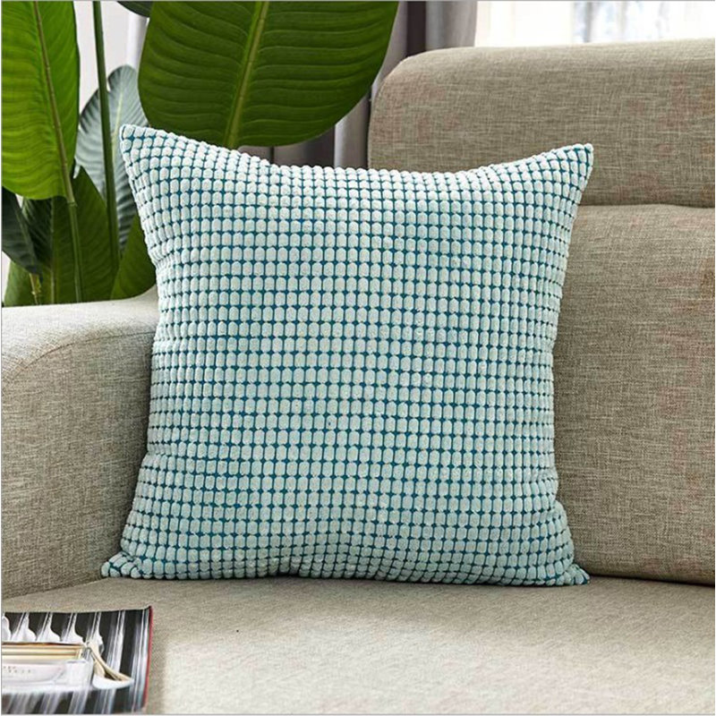 Ensemble de 2 coussins décoratifs avec insertions - Ensemble complet de coussins décoratifs 18 po x 18 po, Bleu clair